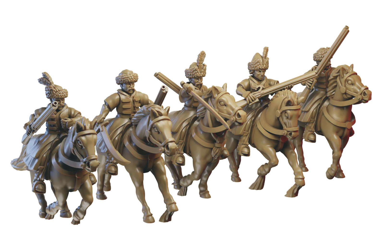 x5 League of Slavia - Dragoons - Illhadiel Miniatures 28mm