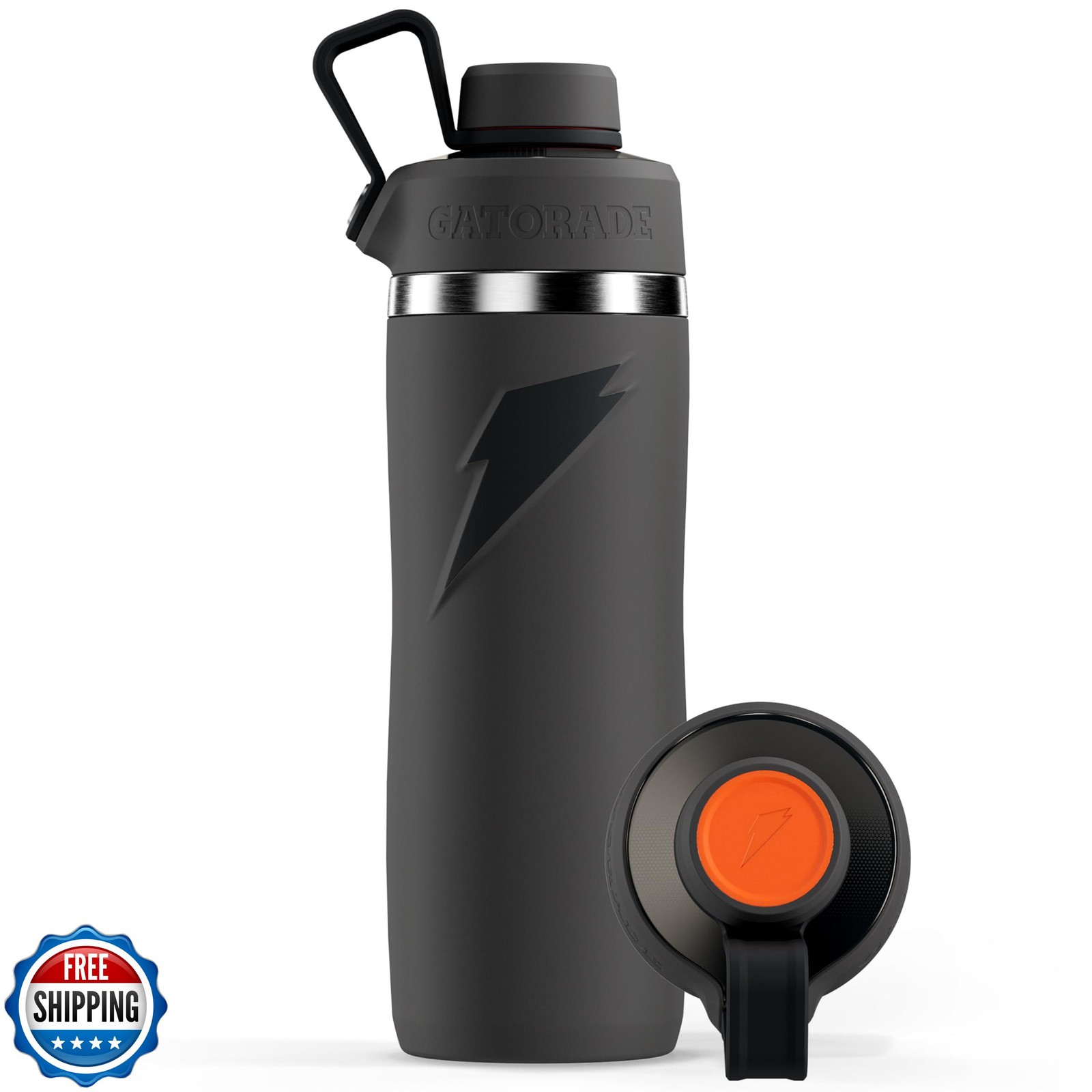 Gatorade 'Overtime' 22oz Stainless Steel Water Bottle, Twist Cap,