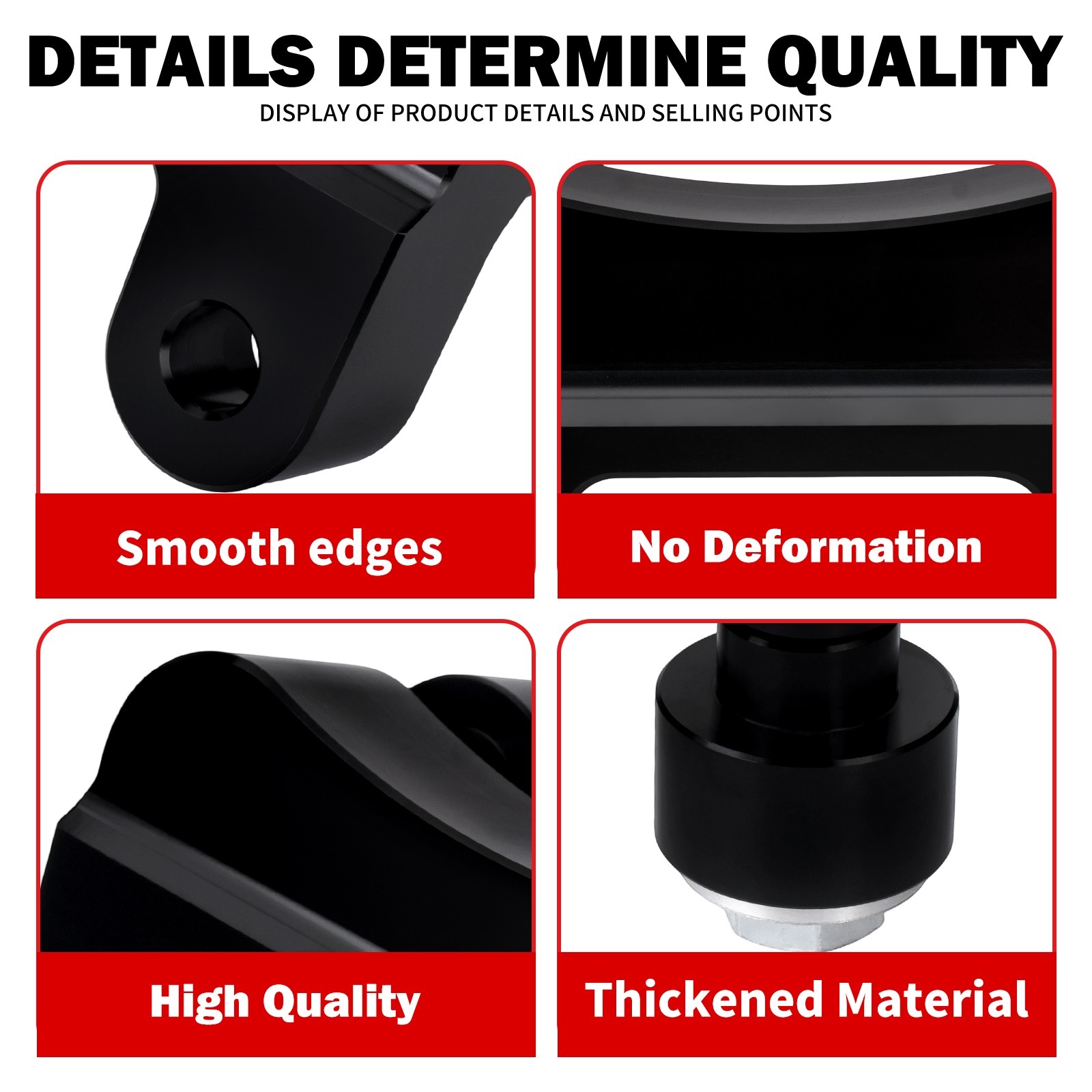 Handlebar Riser Adapter Black Fits For Harley Softail Breakout FXBRS 2018-2025