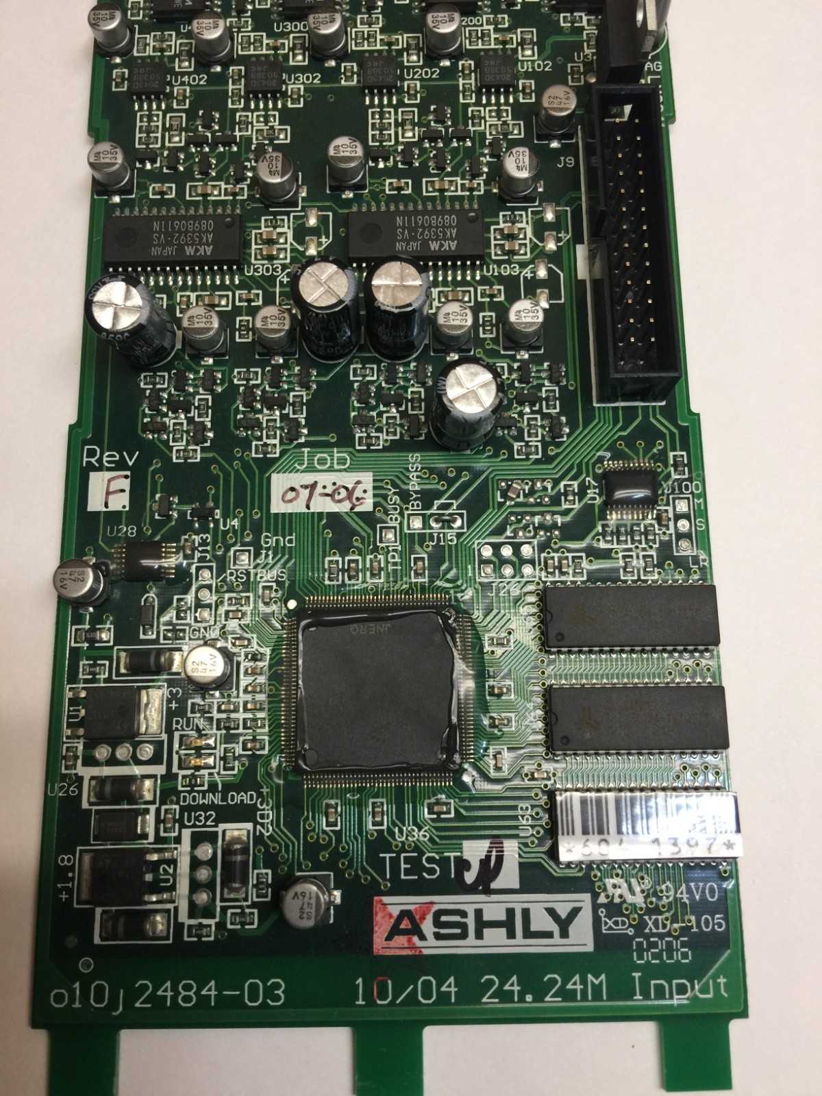 Ashly 4-Channel Input Expansion Card  010j2484-03 for Ashly Protea ne24.24M or