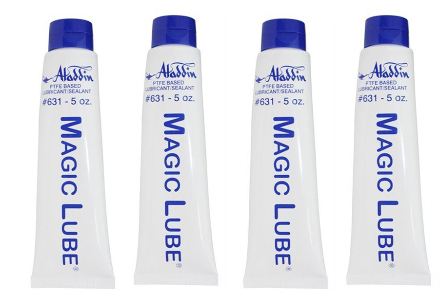 4 Pack of Aladdin Magic Lube 5 oz. Teflon Based Lubricant Sealant 631