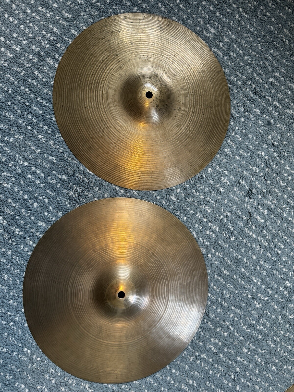Avedis Zildjian Turkish Cymbal 1960s Vintage USA 14” Hi Hats