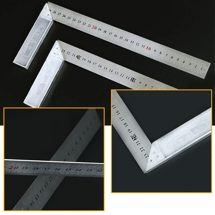 Stainless Steel Engineers Try Square Ruler Angle 90°Right Measurement Test Tools