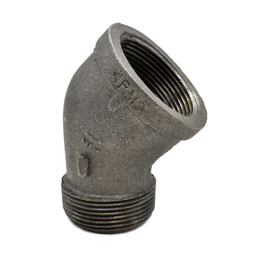 Primex 89141 3/8 inch 45 Degree Black Street Elbow