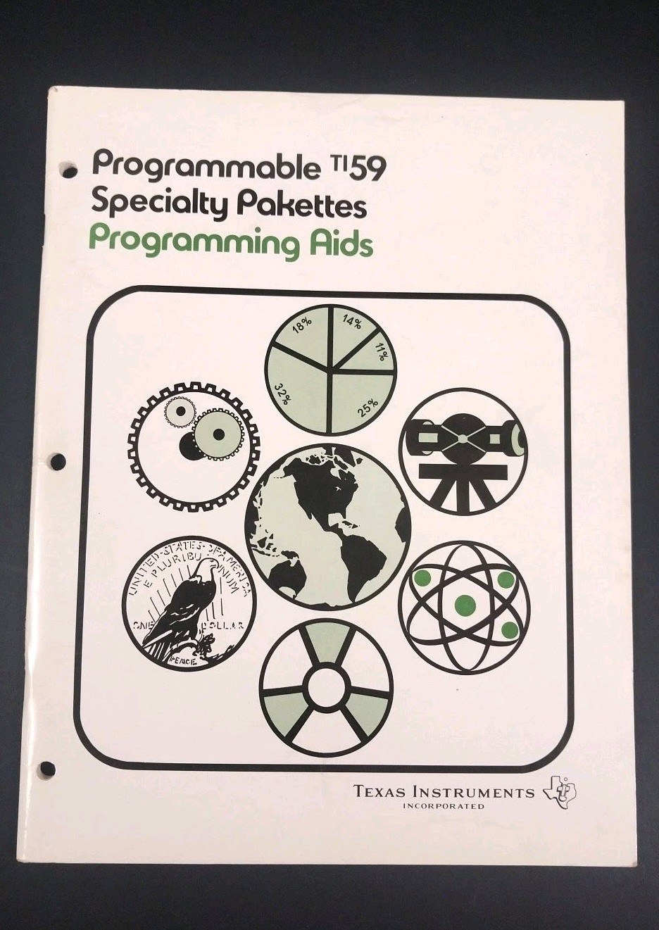 Vintage Texas Instruments TI-59 Specialty Pakettes Programming Aids Manual 1978