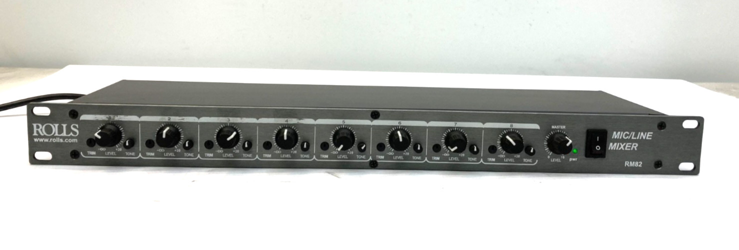 Rolls RM82 Compact 8-Channel Mic/Line Mixer