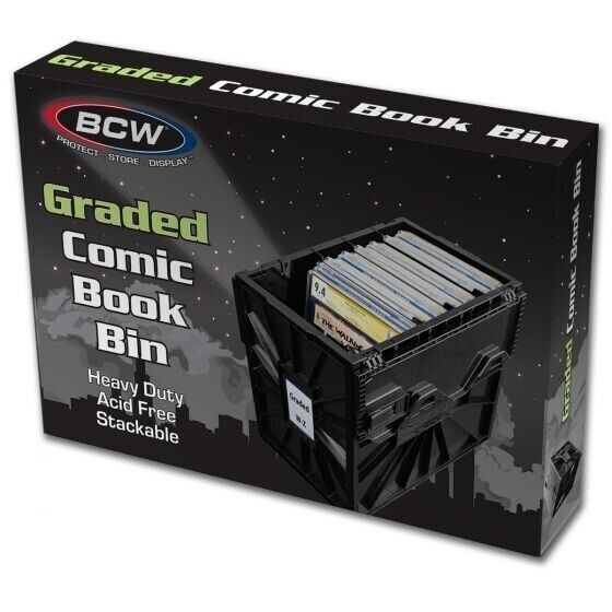 BCW Graded Certified Comic Book Storage Plastic Bin Stackable Box Heavy Duty