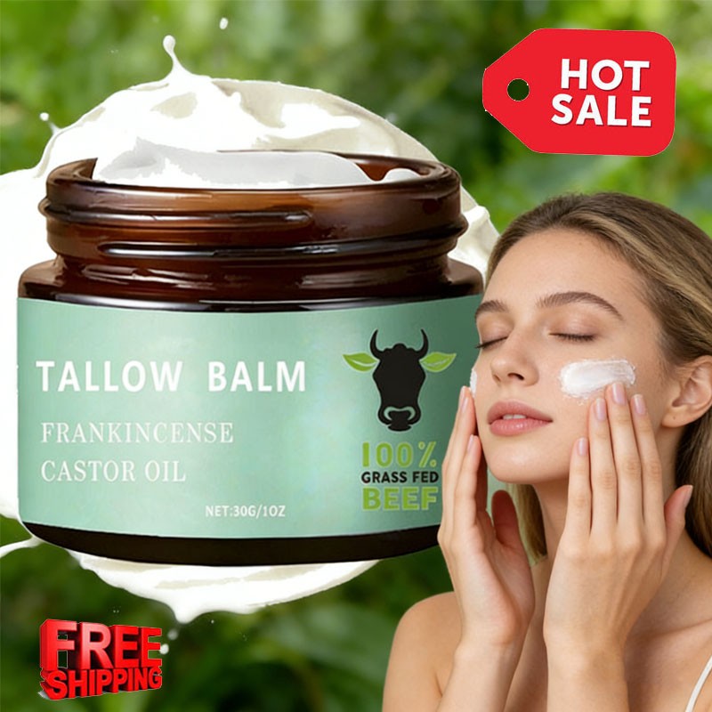 Tallow Balm Moisturizing Cream Frankincense Castor Oil 30g