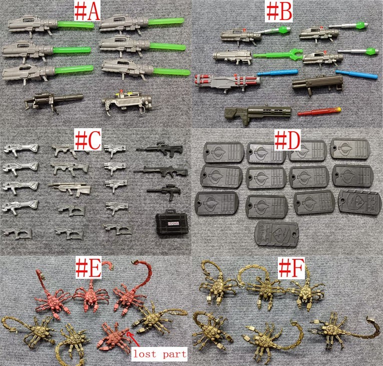 lot  Weapons Accessories gun scorpion for GI JOE Military 3.75" figures