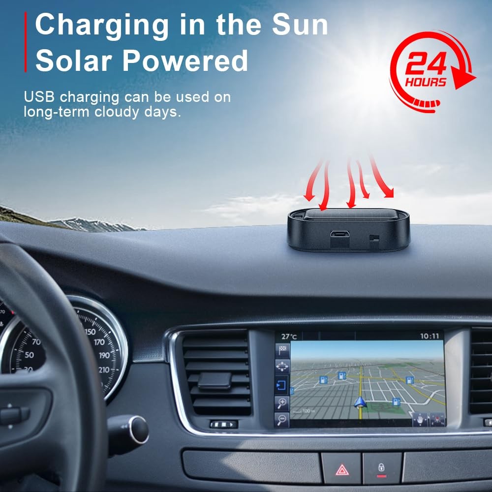 SolarPowered Dummy Car Alarm with LED Flashing Light 4PCS Security