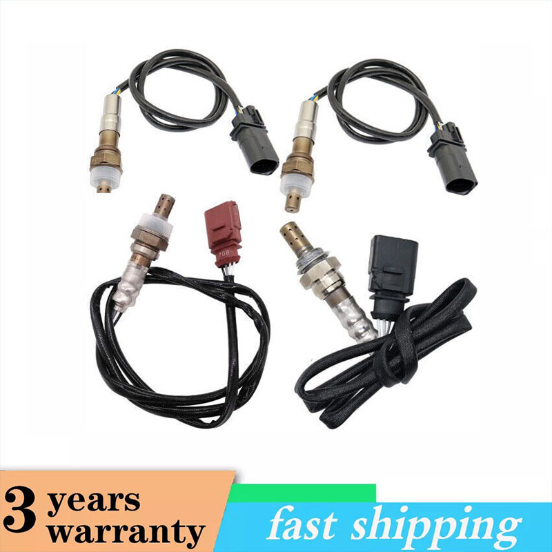 For Audi A6 A4 3.2L V6 2005 2006 2007 2008 2009 4pcs Up+Down Oxygen Sensor