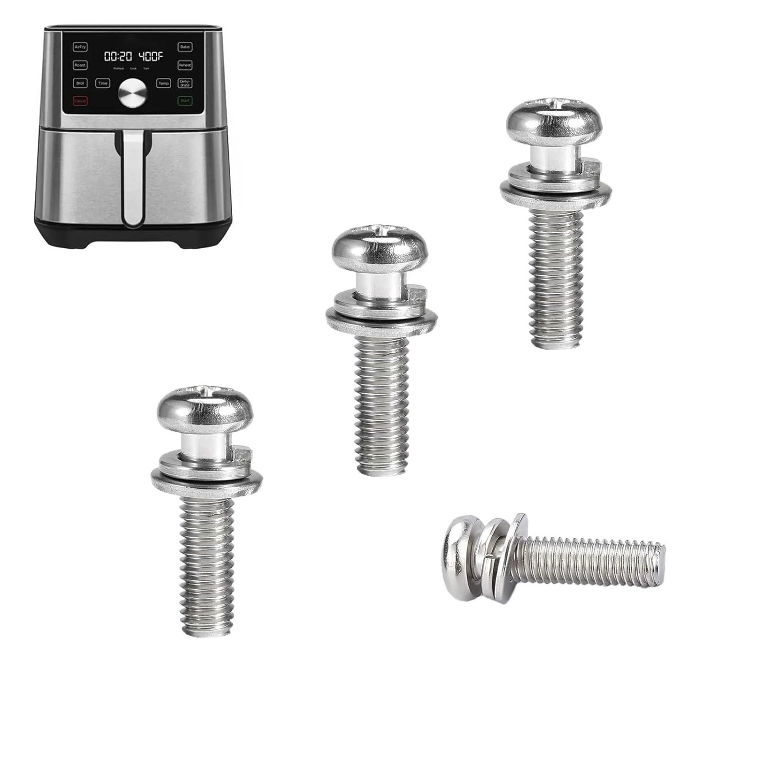 Air Fryer Screws for Instants Vortex Plus 4QT 6QT 2QT Air Fryers