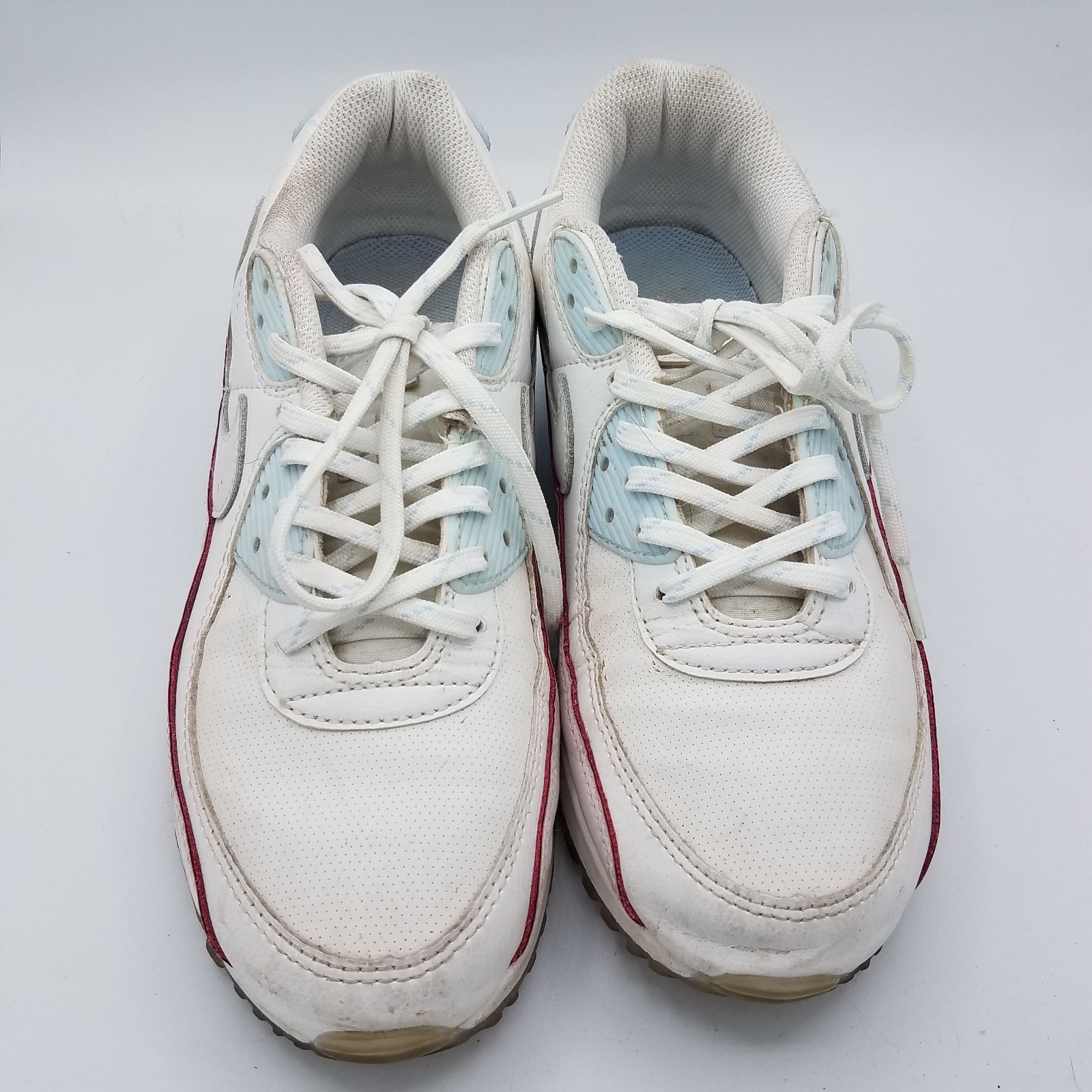 Nike Air Max 90 One of One Sneakers Mens 8.5 White/Hydrogen Blue Mens CW5569-100