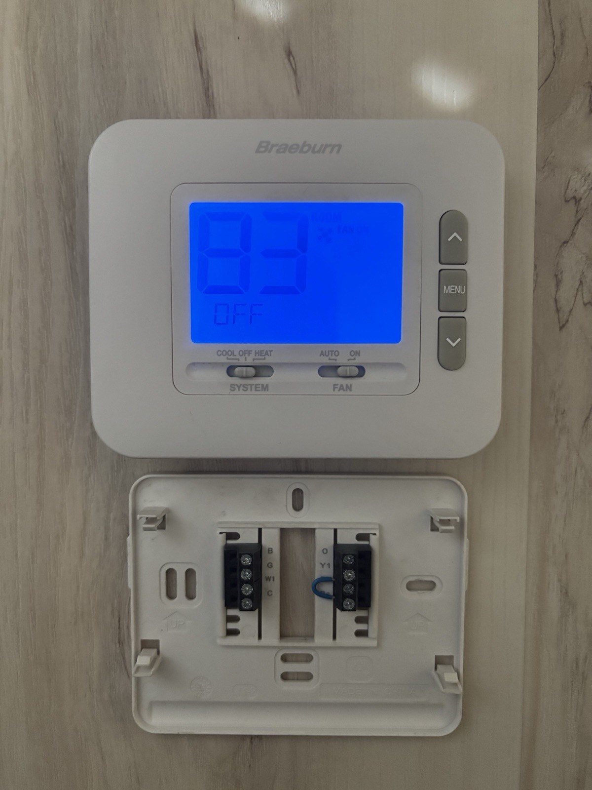 Braeburn 1030 1H/1C Non-Programmable Thermostat