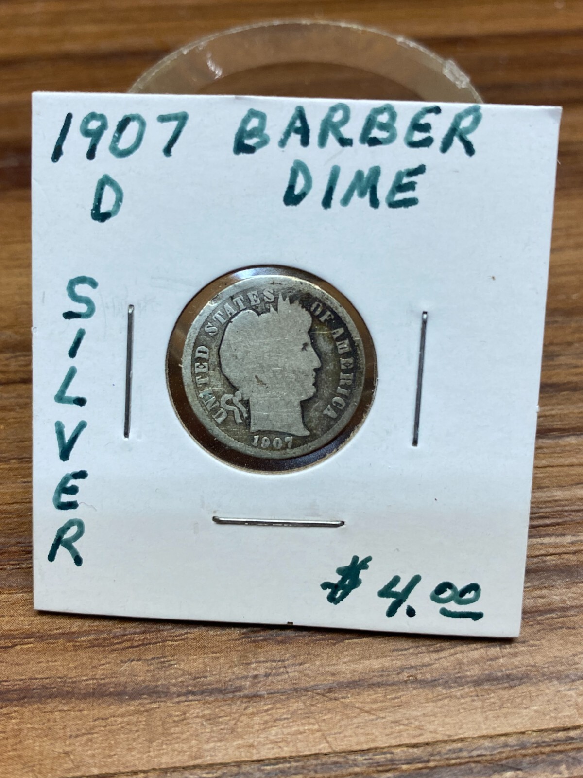 STORAGE UNIT FIND 1907 D Barber Dime Silver 10 Cents