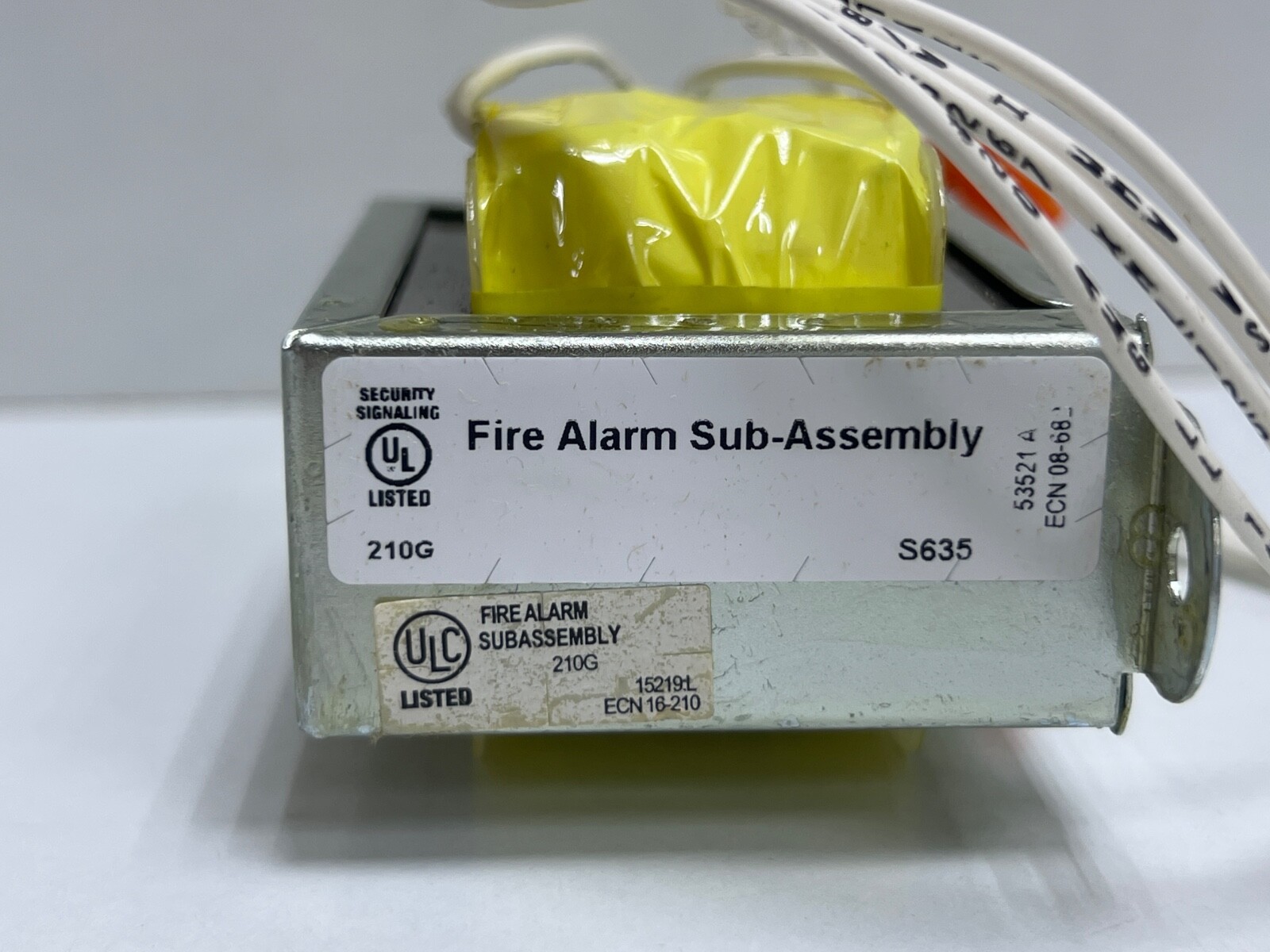 NOTIFIER DS-XF70V CONTROL TRANSFORMER