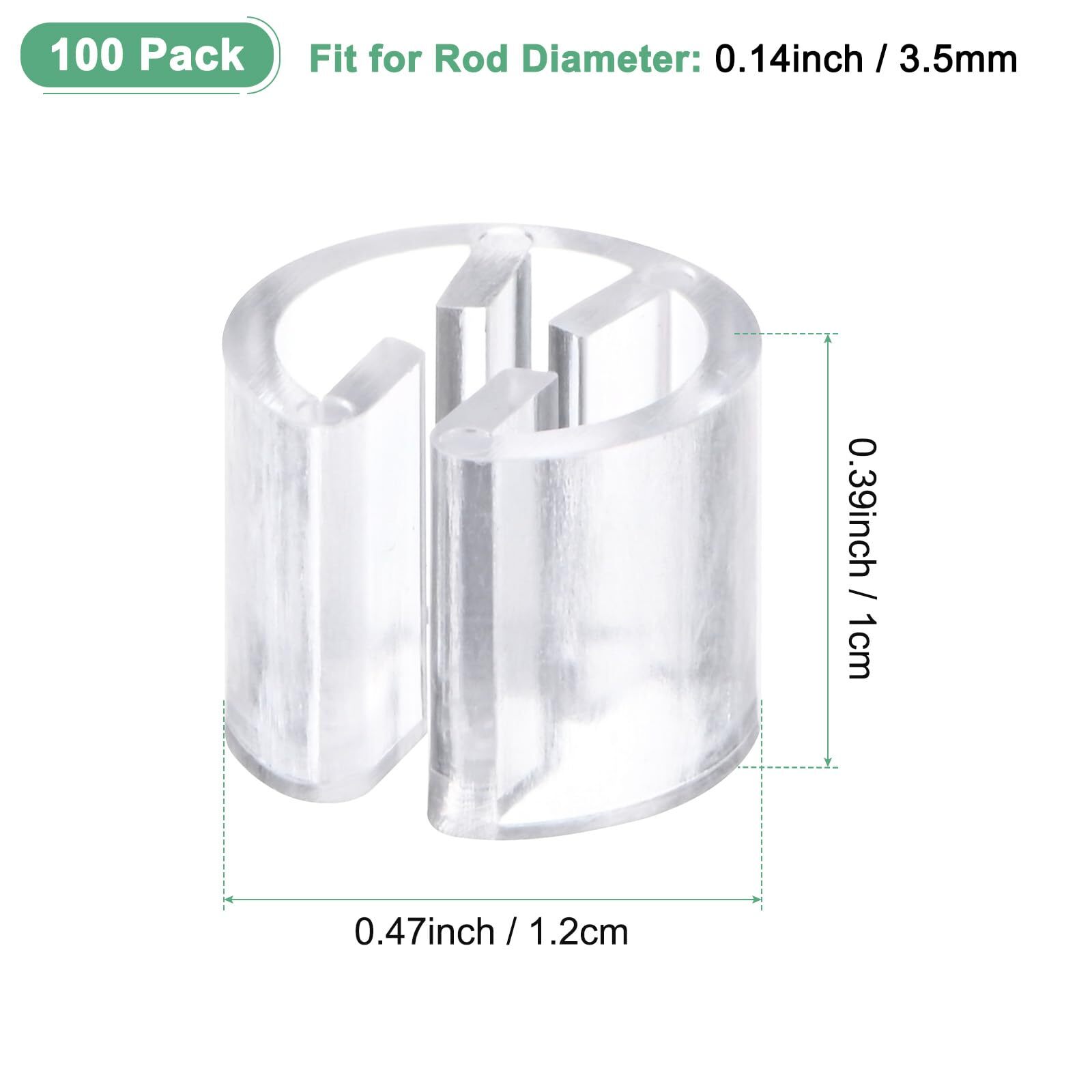100-Pack Clothes Hanger Markers Blank Plastic Garment Color Coded Size Clips ...