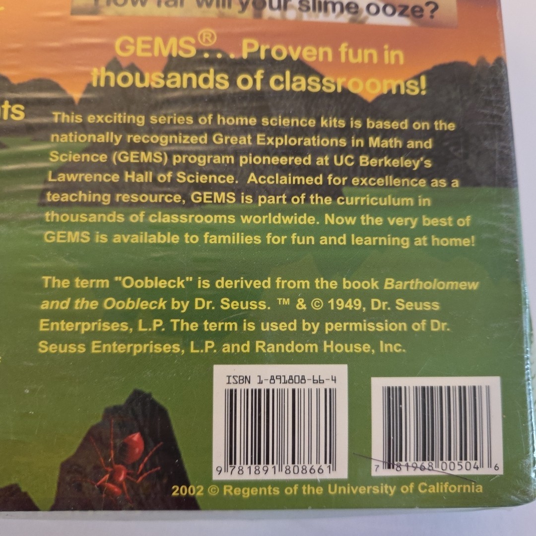 OOBLECK SCIENTIFIC EXPLORER Ooey Gooey Chemistry Slime Science Kit ~ New Sealed