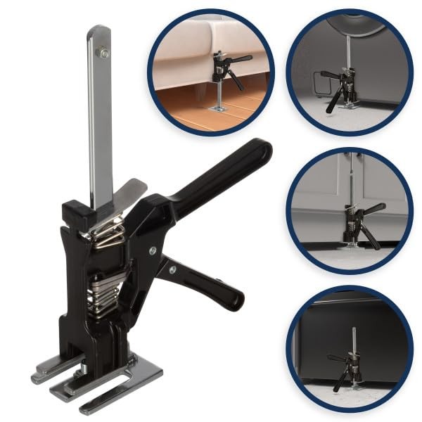 Hand Lifting Jack Tool - Labor Saving Arm Jacks for Installing 1 - Pack Black