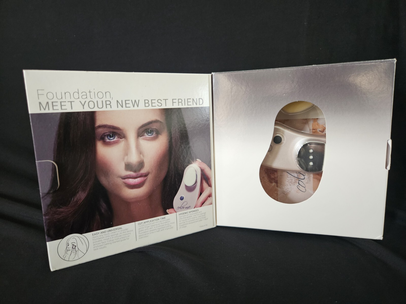 NEW Color Me Automatic Foundation Applicator Starter Kit RARE Pink Model