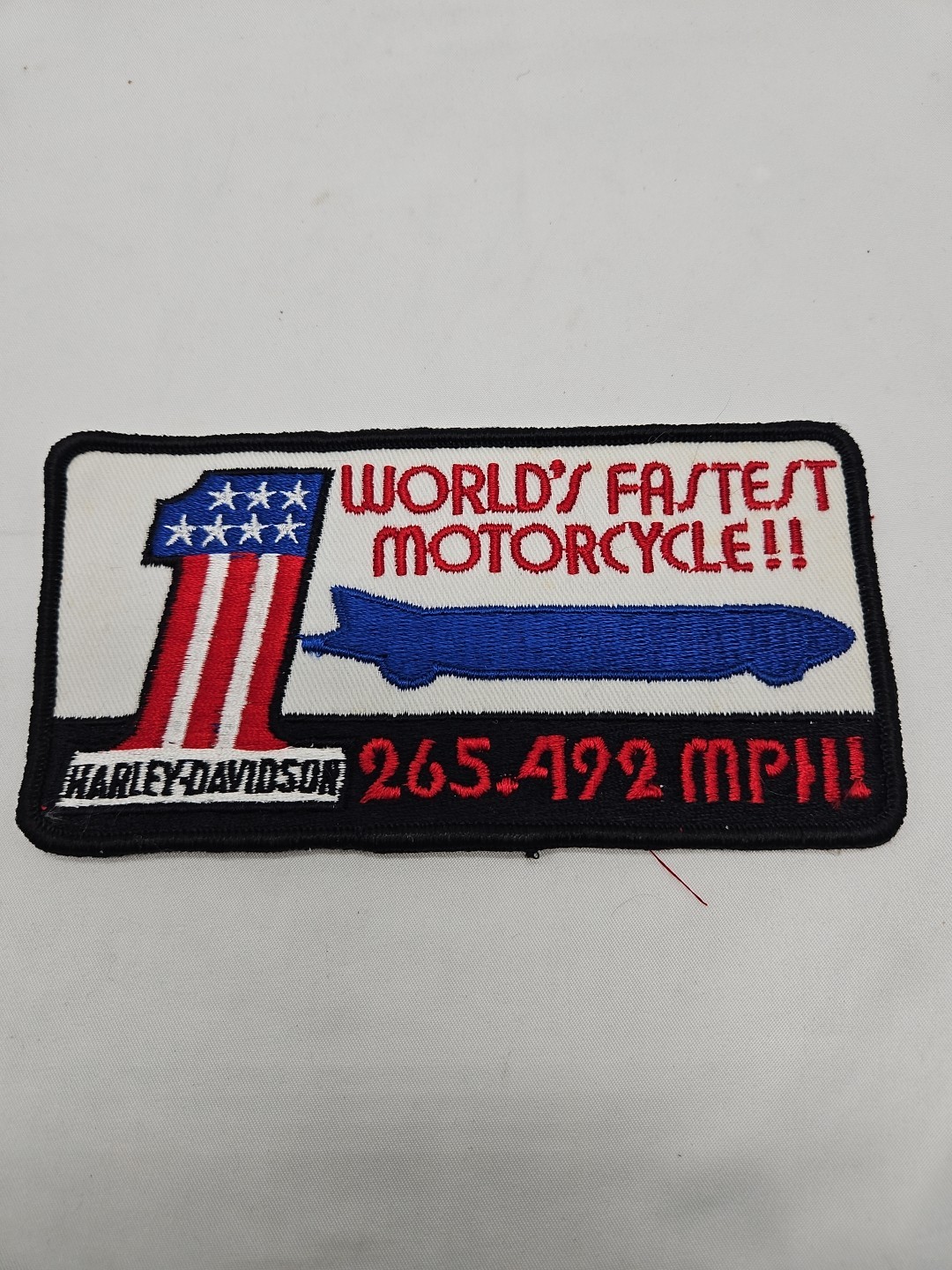 Harley Davidson Worlds Fastest Motorcycle Patch