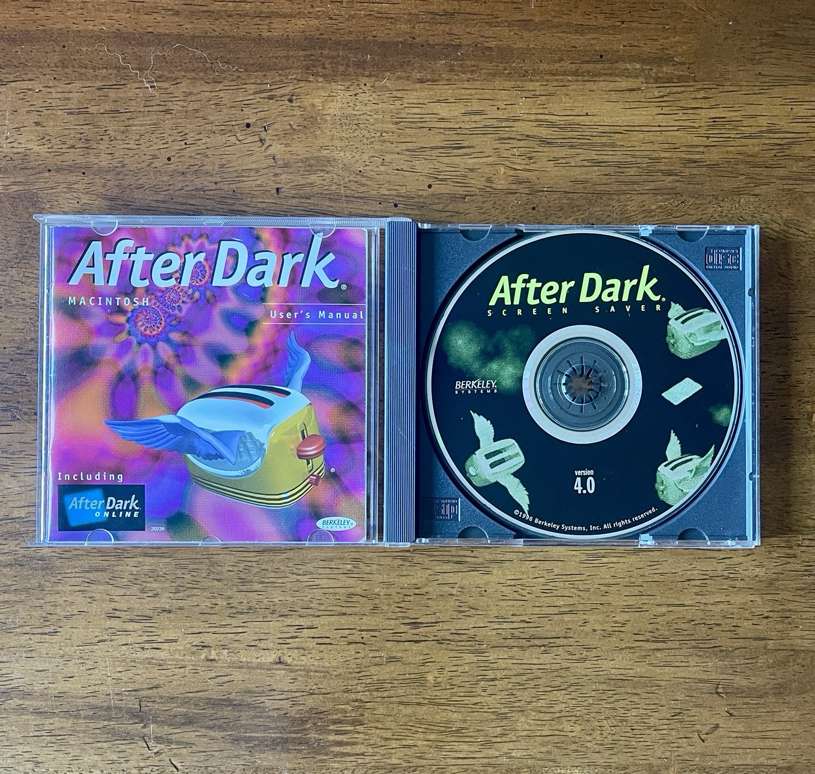 Berkeley Systems After Dark Screen Saver Version 4.0 CD w/ User Manual - 1996