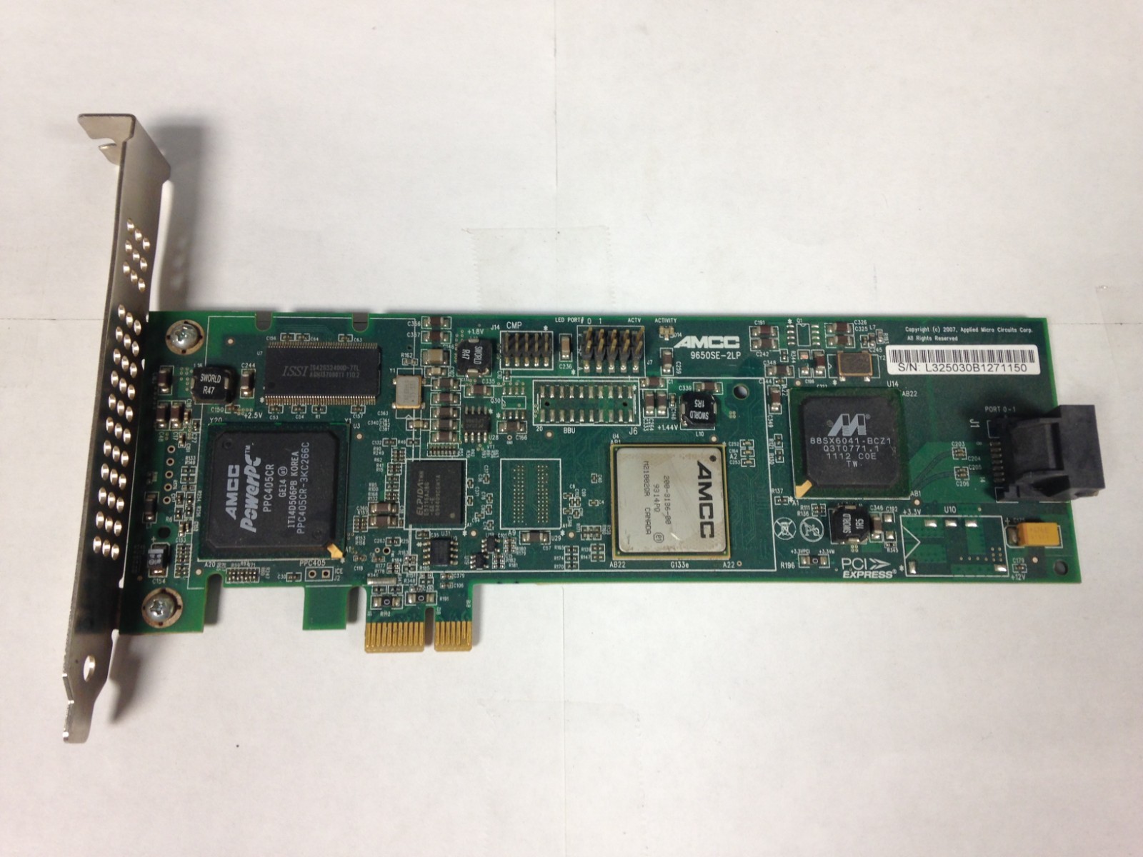 AMCC 3ware LSI 9650SE-2LP Dual Port RAID Drive Controller Card 01 TESTED WORKS