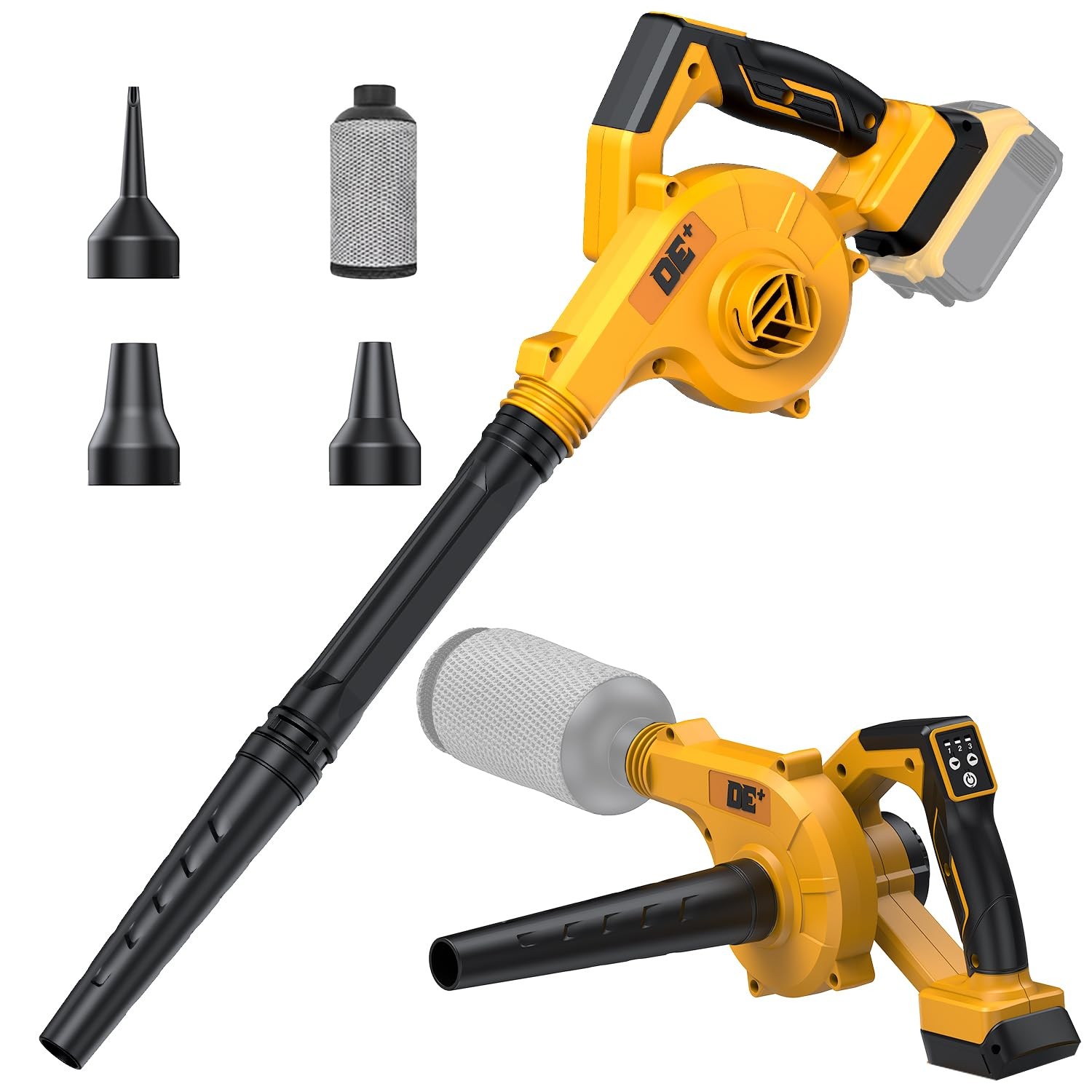 Electric Leaf Blower Cordless for Dewalt 20V Max Battery, 2026 Upgraded 4 in ...