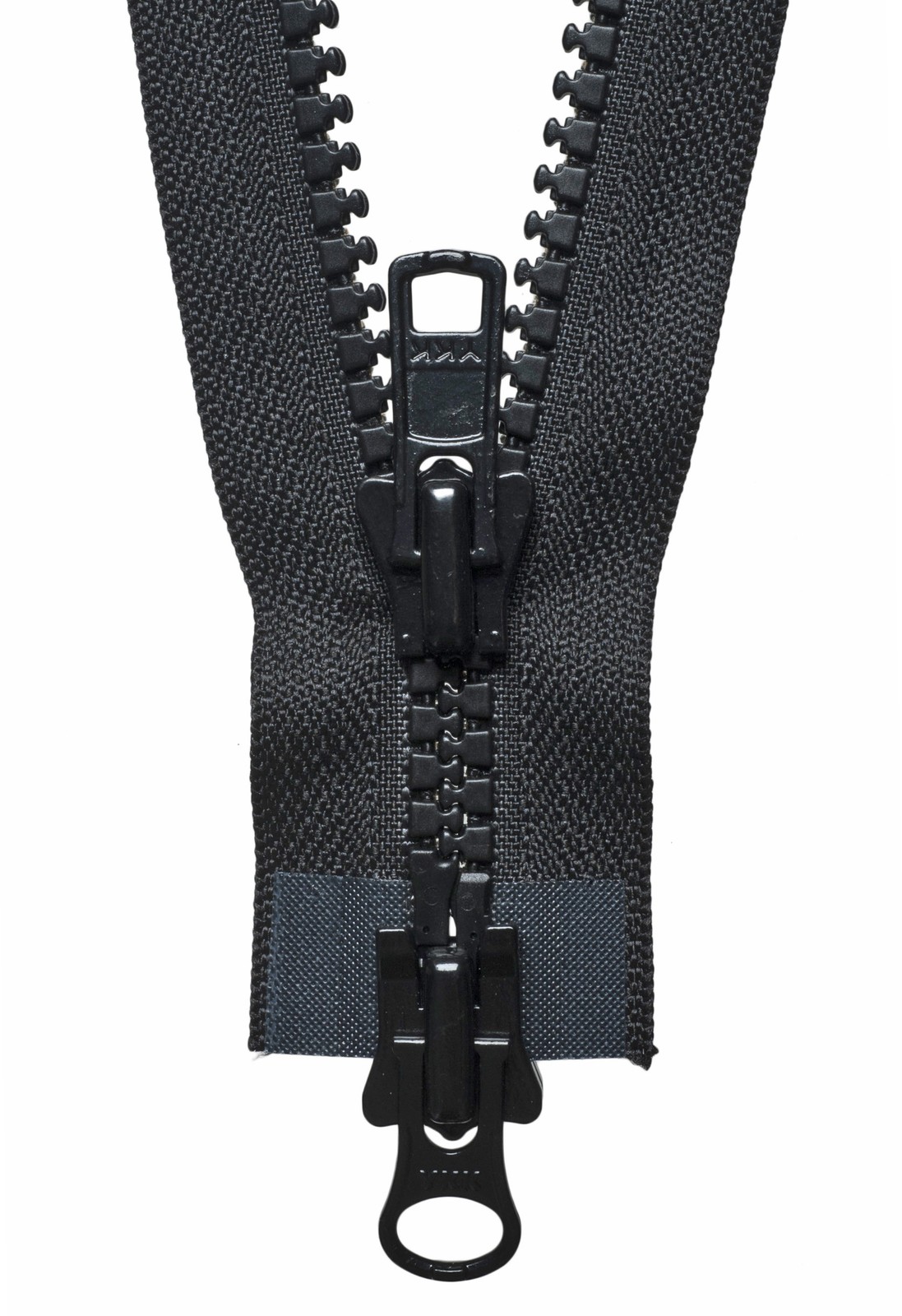 YKK Vislon Heavy Two-Way Open End Zip 66cm Black
