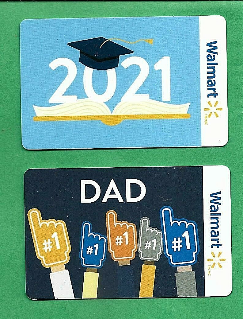 2021 Walmart Canada Dad & Graduation Gift Cards No Value