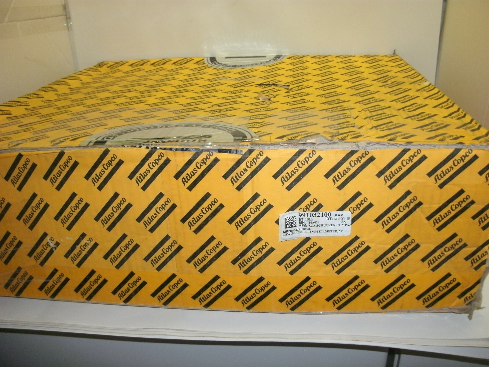 ATLAS COPCO 80433.000355 HOT MELT GLUE HOSE 16MM 5M 230V 1000W 400bar NEW IN BOX