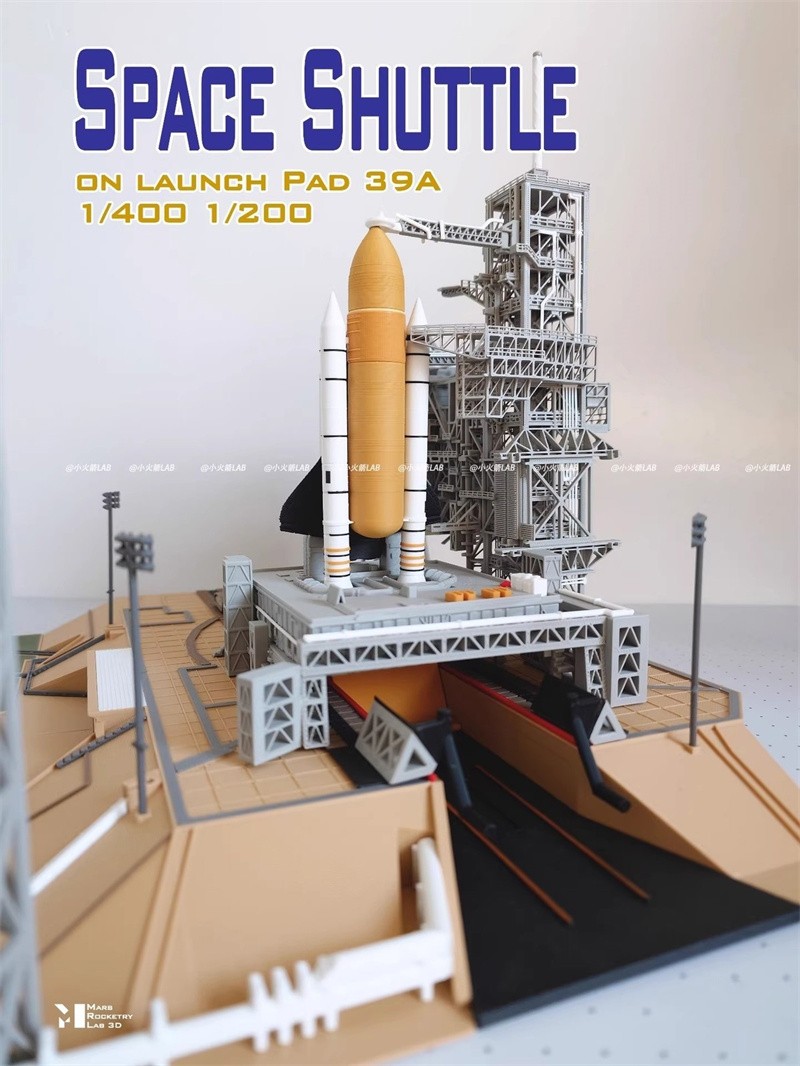 1/400 39A Space Shuttle Launch Site 3D Printed Finished Model
