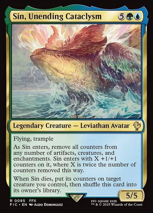 Sin, Unending Cataclysm 95 R Normal FIC MTG NM