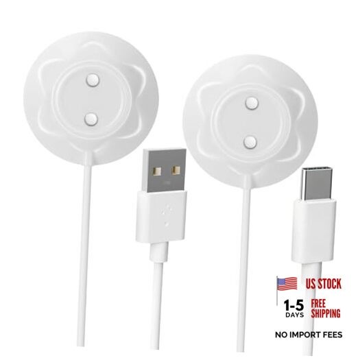 2Pack 12mm Rose Charger Magnetic Replacement Charger Cable with 2 Rose-12MM