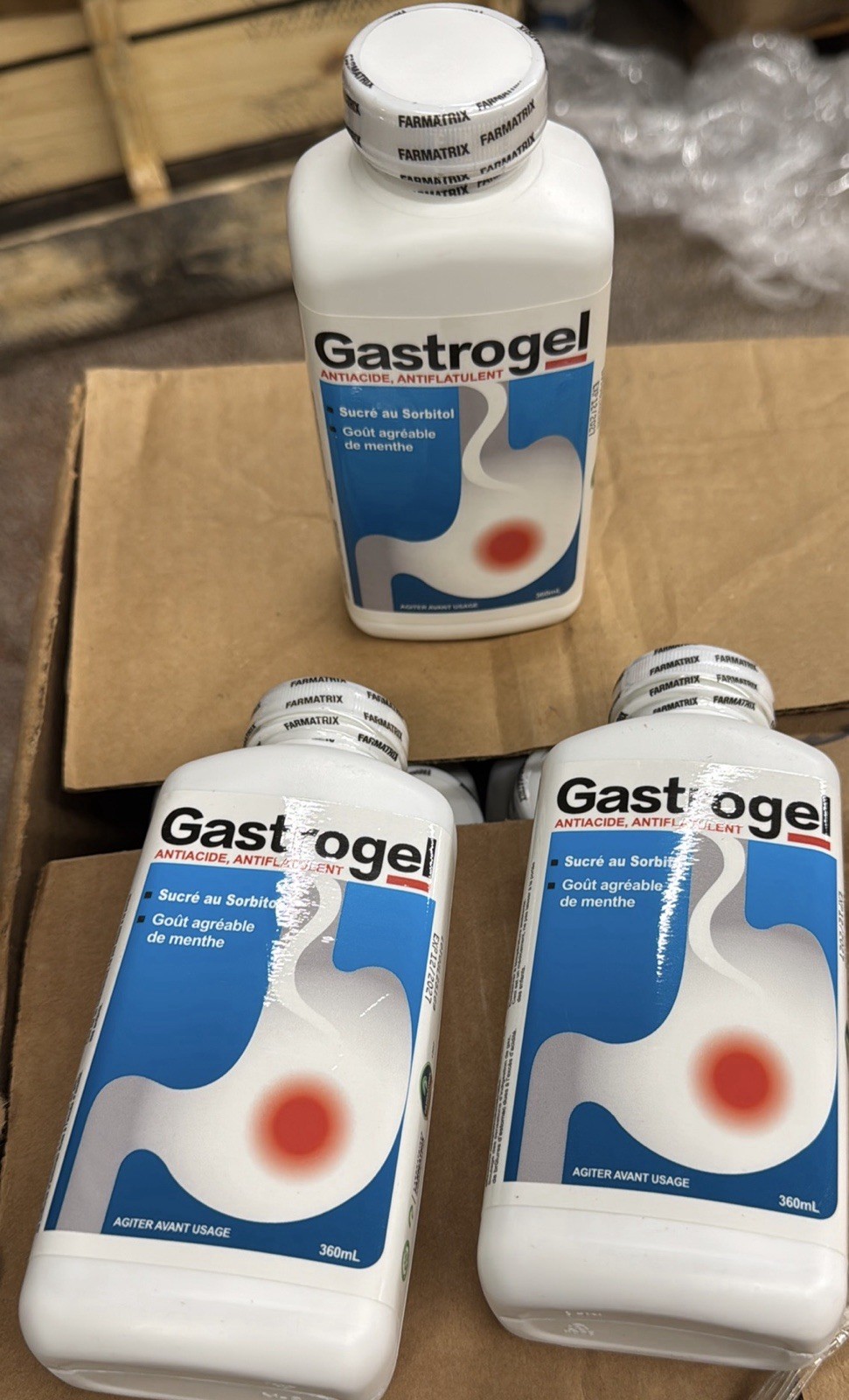 Gastrogel Liquid Antacid & Flatulence Relief Oral Suspension Mint Sorbitol 360mL