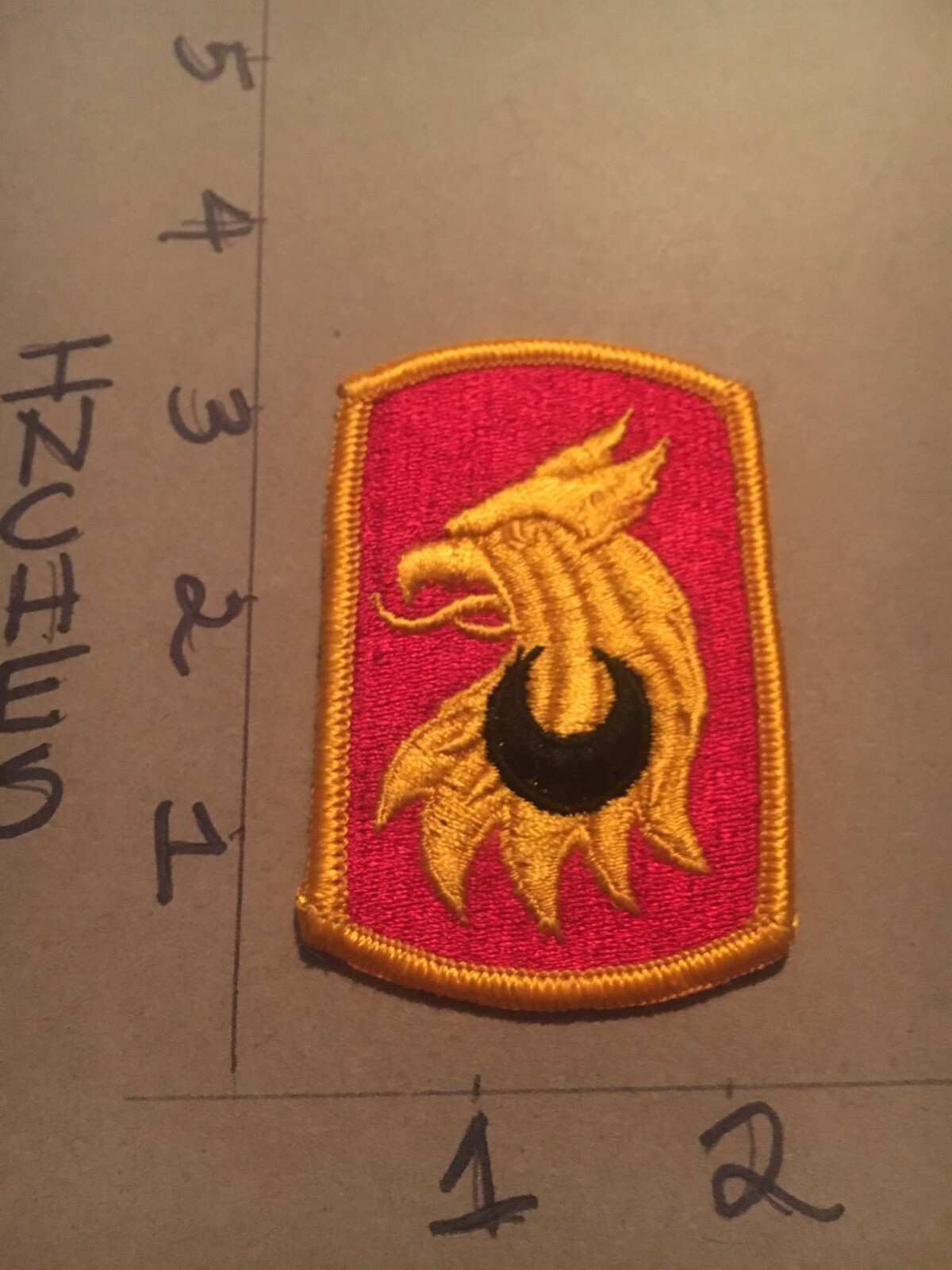 US Army 209th Artillery Brigade m/e patch 5/16/25