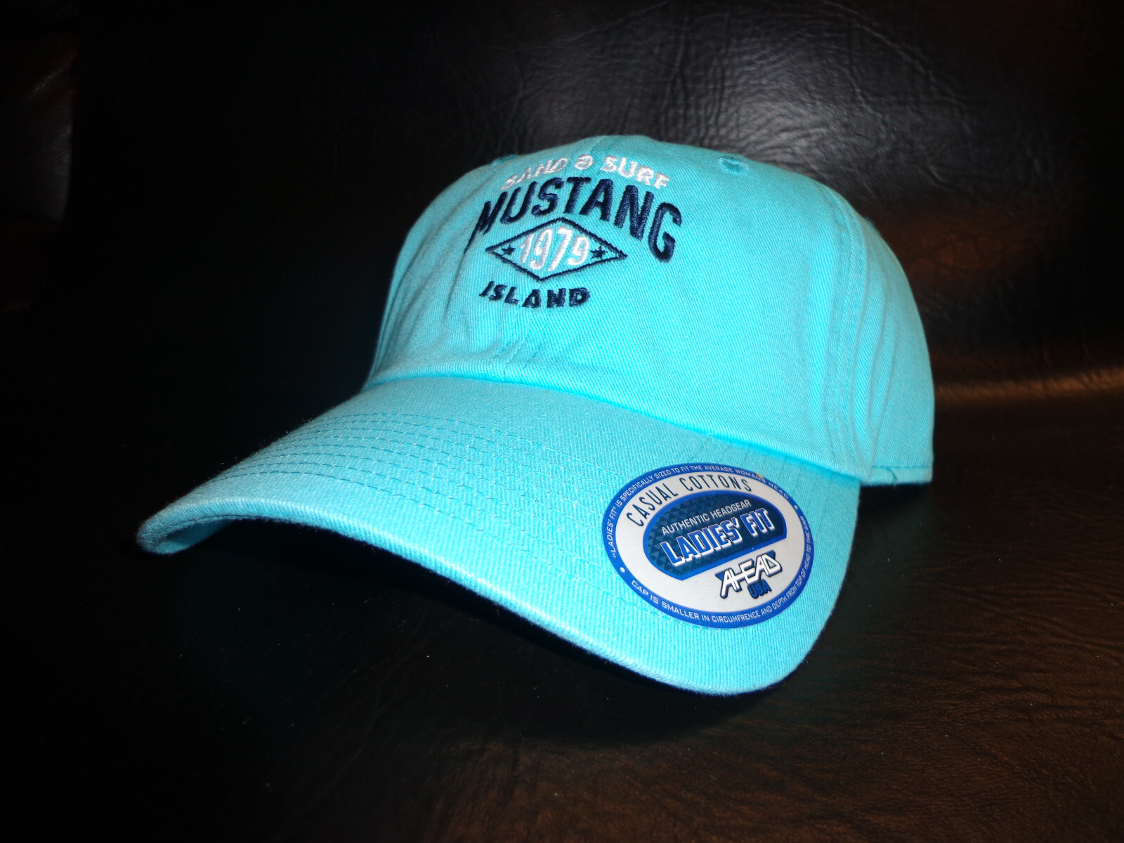 New - Mustang Island -  Hat Cap - Ladies Fit - Aqua