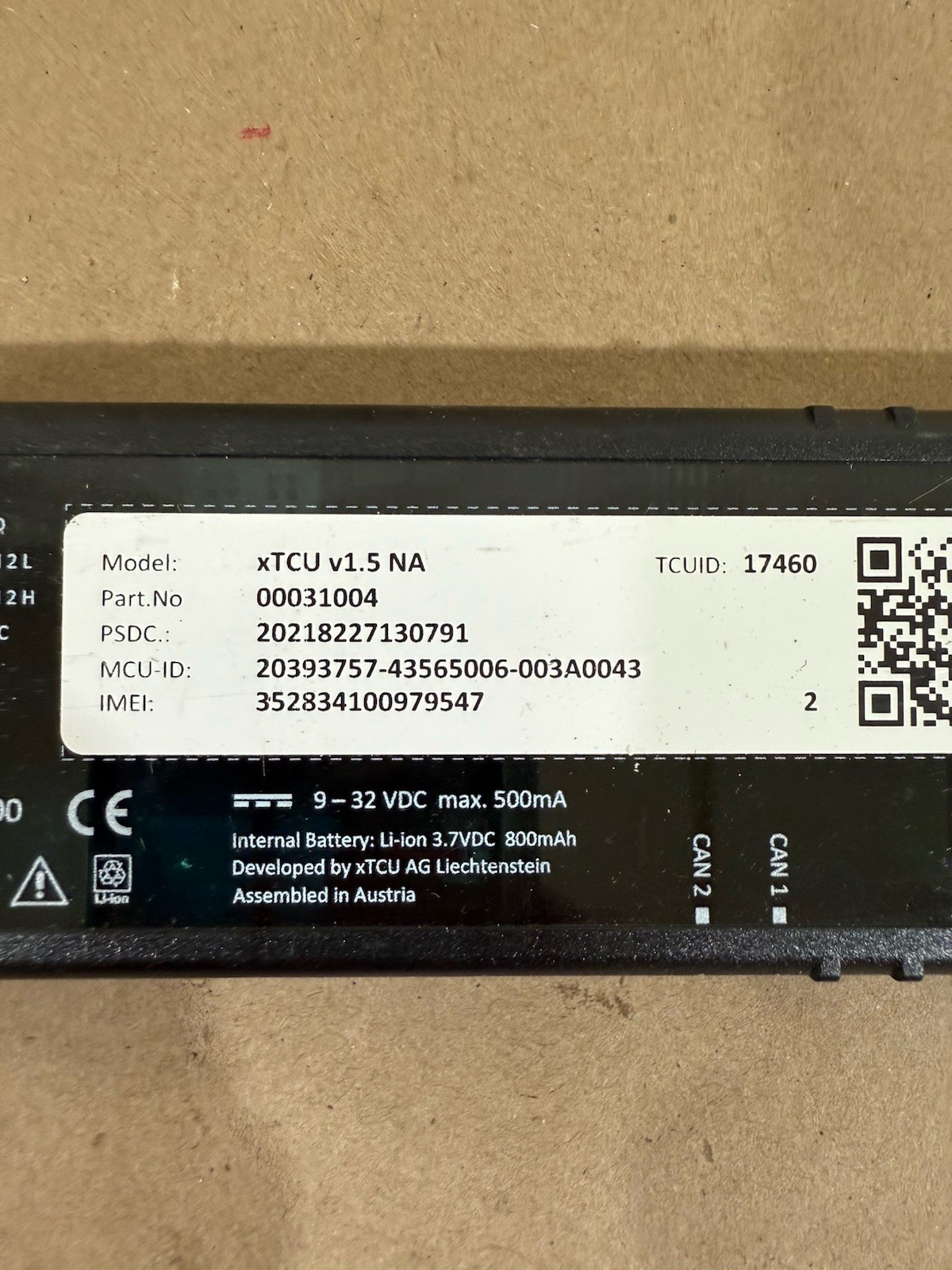 xTCU Telemetry Module | 00031004 | xTCU v1.5 NA