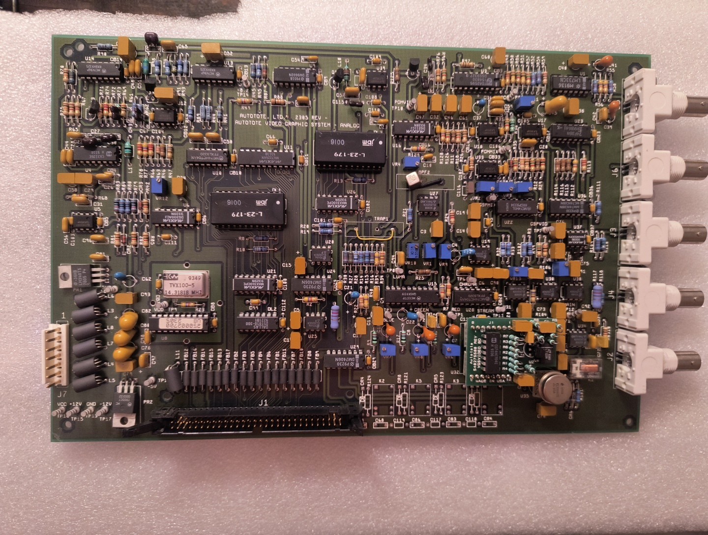 Autotote Video Graphics System Circuit Board Only