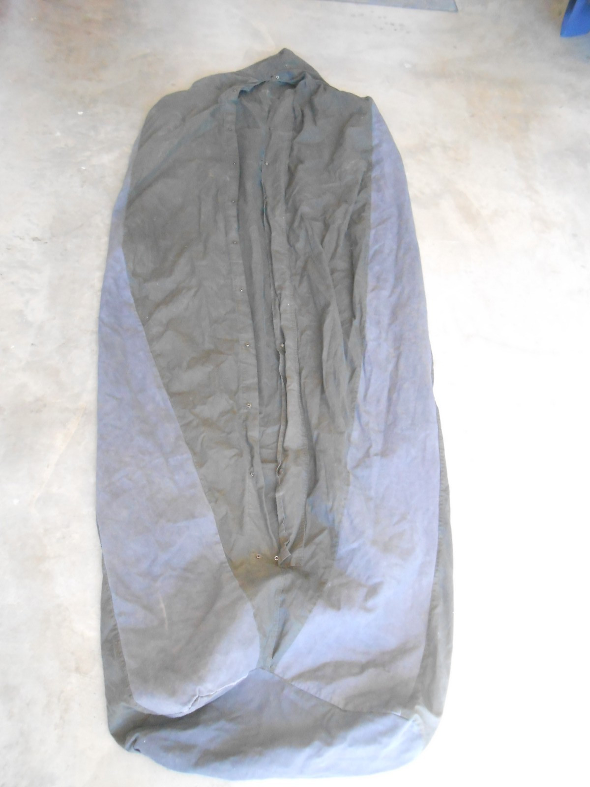 VINTAGE VIETNAM KOREA ERA US BLACK SLEEPING BAG COVER CASE MILITARY SLEEP SYSTEM