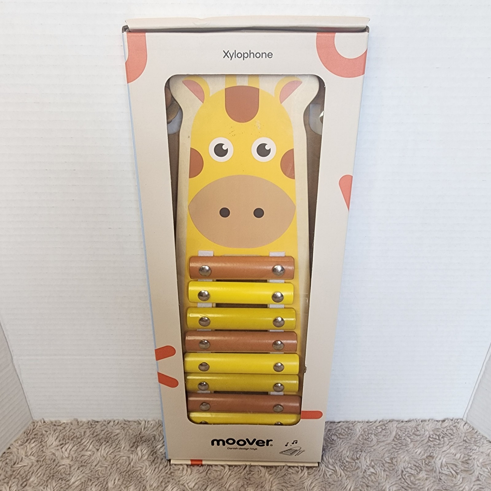 Giraffe Xylophone Musical Instrument for Baby Toddlers Kids Wooden Toy by Moover