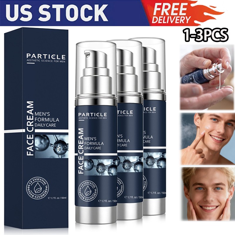1-3x Particle Face Cream 6-in-1 Men's Formula Daily Care Anti-Aging&Eye Bag Care