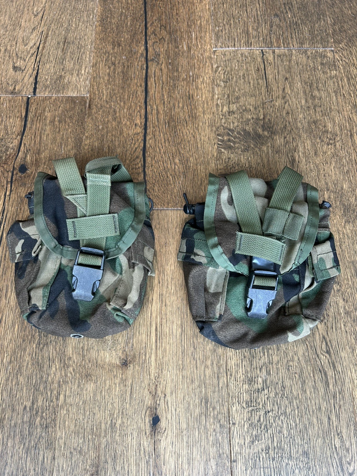 2x US Molle II Canteen Utility Pouch M81 Woodland Camo Retro + FREE SHIPPING #3
