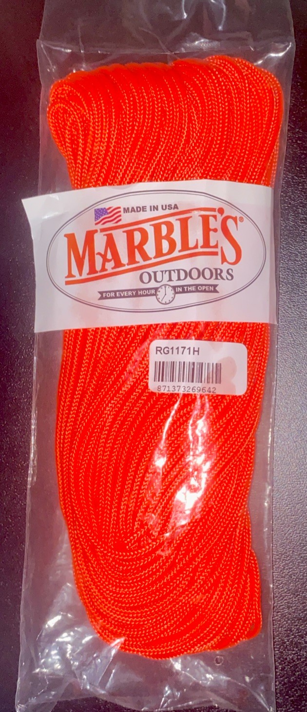Marbles Neon Orange 325 Paracord 4 Strand Core (100ft) RG1171H