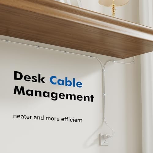 60Pcs Cable Clips, Small, Clear, Adhesive Wire Clips, Cable Management Wire O...