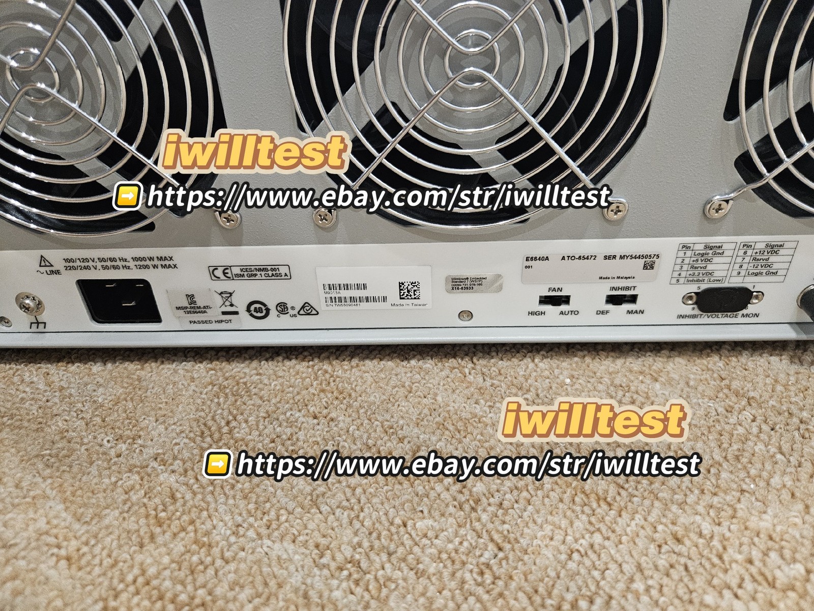 Agilent Keysight E6640A EXM Wireless Test Set Two modules/ *IW