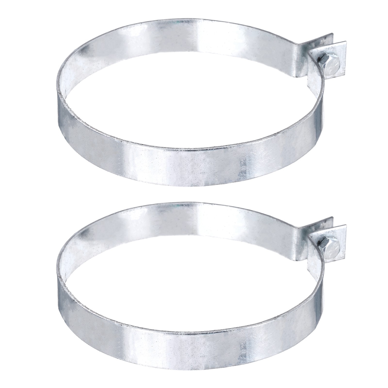 2Pcs Brace Bands, Galvanized Steel Chain Link Fence Bands for 5-15/32" Post