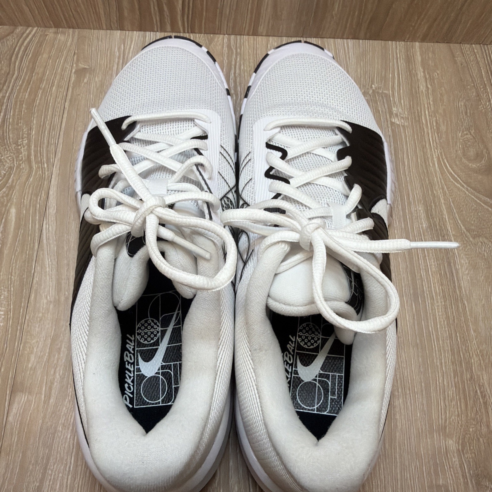 New Nike Zoom Challenge PB Shoes Mens Size 12 White Black Pickleball FQ4154-100