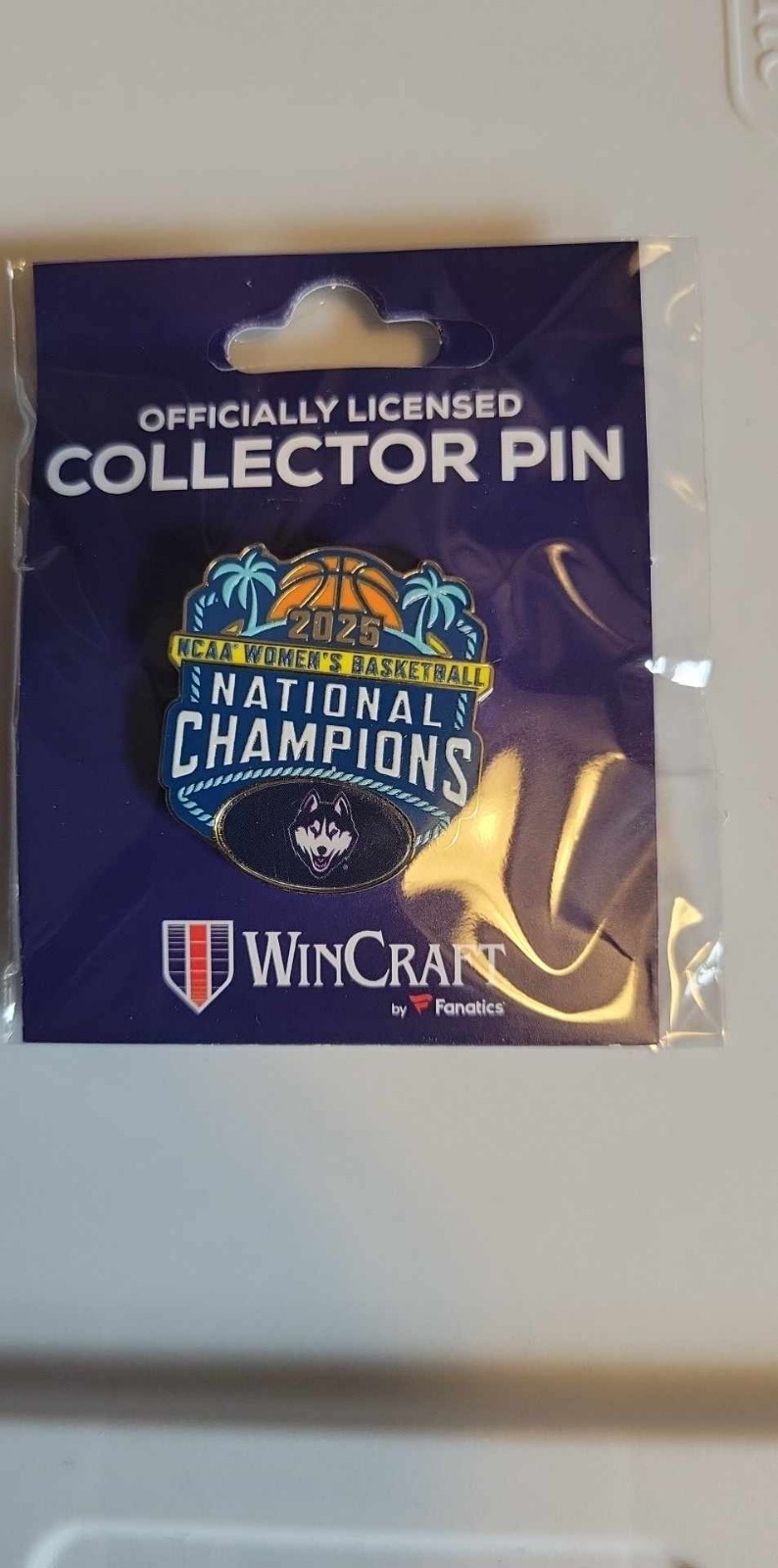 2025 Womens Final Four National Champions UConn Huskies Lapel PIN