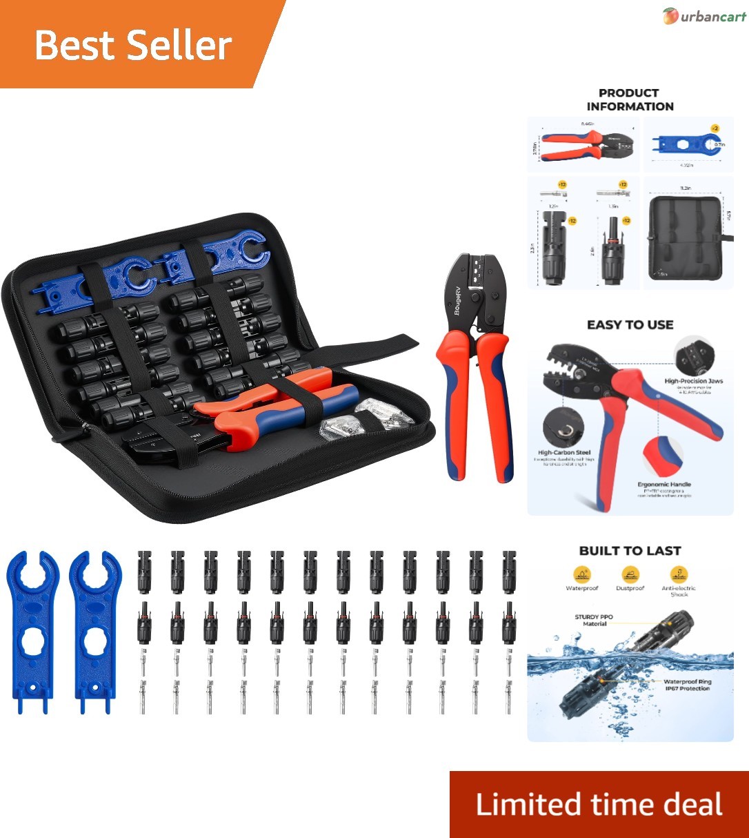 Ultimate Solar Crimper & Connector Kit for DIY & Professional Projects